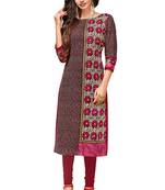 Pink Printed Cotton Kurtis