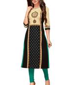 Black Printed Cotton Kurtis
