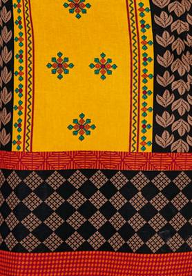 Gold Printed Cotton Cotton Kurtis 4