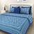 Handmade Hand Screen Printed Cotton Bedding Bedsheet With 2 Pillow Cover Queen Size Bedspread