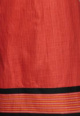 Orange Printed Cotton Cotton Kurtis 4