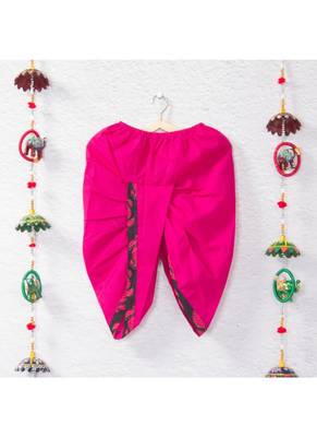 Dark Pink Mango Kurta With Dark Pink Dhoti 3