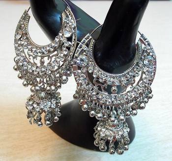Beautiful Light Weight Ethnic Oxidised Silver Earring Online Beautiful Light Weight Ethnic Oxidised Silver Earring