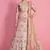 Glamorous Baby Pink Resham, Zari, Sequins, and Dori Embroidered Art Silk Fabric Indian Bollywood Lehenga Dress