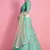 Neon Green Sequins Embroidered Art Silk Semi Stitched bridal lehenga