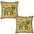 Vintage embroidered Elephant Design cotton Cushion Cover Pillow Cover 17 Inches 2 Pcs