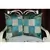 Handcrafted patchwork Decorated silk Pillow Cushion Cover 16 X 16 Inches Set ...