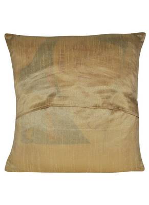 Lal Haveli Handmade Peacock & Elephant Work Design silk Cushion Cover 16 X 16 4