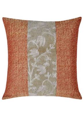 Lal Haveli Rajasthani Sofa Pillow Cover Decorative silk Square Cushion Cover 16 x 16 inches 3