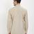 Irin Cream Linen Cotton Full Sleeves Solid Mandarin Short Kurta For Men