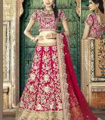 Pink Silk Gota Patti Embroidered Lehenga Choli