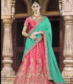 Rose Pink Silk Lehenga Choli