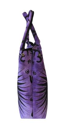 New Indian Purple Om Printed Tie Dye Mandala Women's Shoping Shoulder Handbag Throw 4