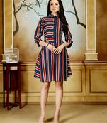 Multicolor printed cotton poly kurti