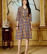 Multicolor printed cotton poly kurti