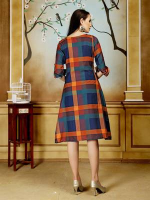 Multicolor printed cotton poly kurti 2