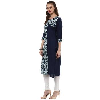 Indigo Printed Cotton Kurti 3