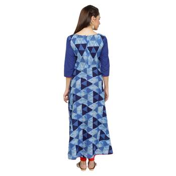 Indigo Printed Cotton Kurtis 4