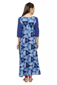 Indigo Printed Cotton Kurtis