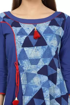 Indigo Printed Cotton Kurtis