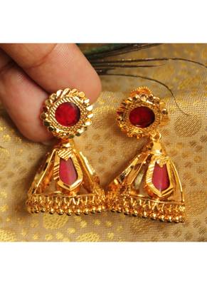 Beautiful red nagapadam designer jhumkka dj20141 1