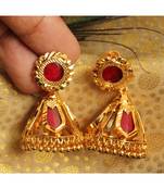 Beautiful red nagapadam designer jhumkka dj20141