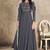 Grey Silk Blend Readymade Suits