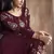 Maroon Silk Blend Readymade Suits