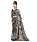 Multicolor printed georgette saree with blouse