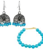 Blue crystal earrings