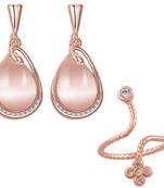 White crystal earrings