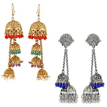Multicolor crystal earrings 1