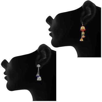Multicolor crystal earrings 2