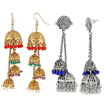 Multicolor crystal earrings 3