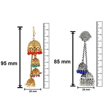 Multicolor crystal earrings 4