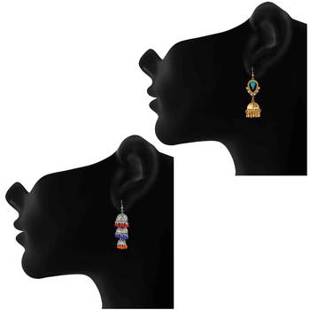 Multicolor crystal earrings 2