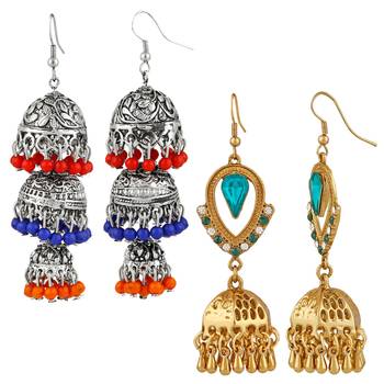 Multicolor crystal earrings 3