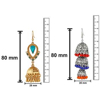 Multicolor crystal earrings 4