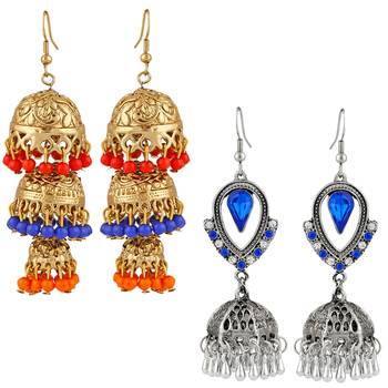 Multicolor crystal earrings 1