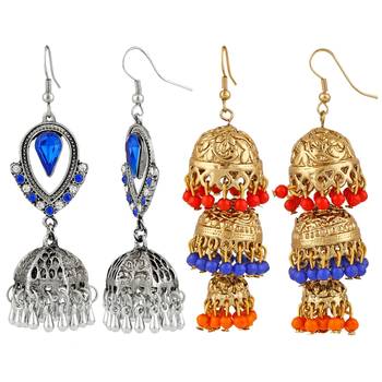 Multicolor crystal earrings 3