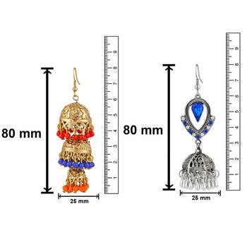 Multicolor crystal earrings 4