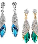 Multicolor crystal earrings