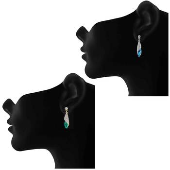 Multicolor crystal earrings 2