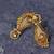 Royal Polkis Elegant Curve Earrings, Pearls Studded