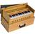 Safri Harmonium -3½ Octave, Portable, Traveler, Baja, 9 Stops (4 Drone), Two Set Reed-Bass/Male, Teak, Tuning: 440 Hz