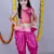 Pink woven cotton silk kids tops
