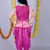 Pink woven cotton silk kids tops