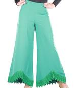 MyBatua Ateefa Light Green Palazzo Islamic Pants