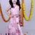 Pink printed cotton silk stitched lehenga