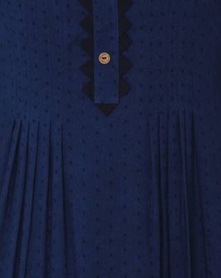 Blue printed rayon kurtas-and-kurtis 4